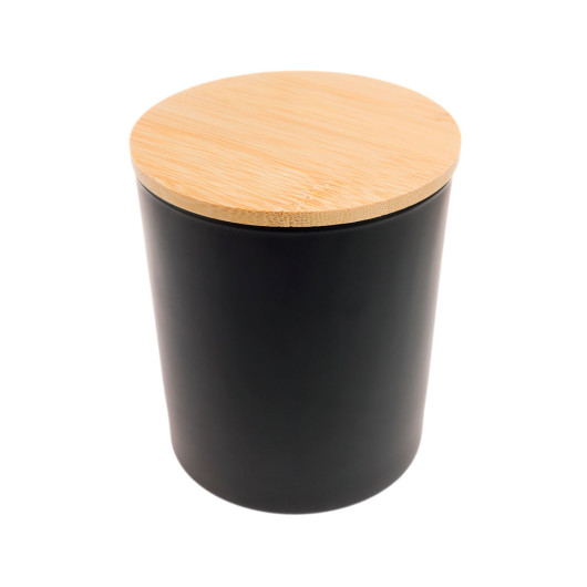 Large Glass Soy Candles Black 3